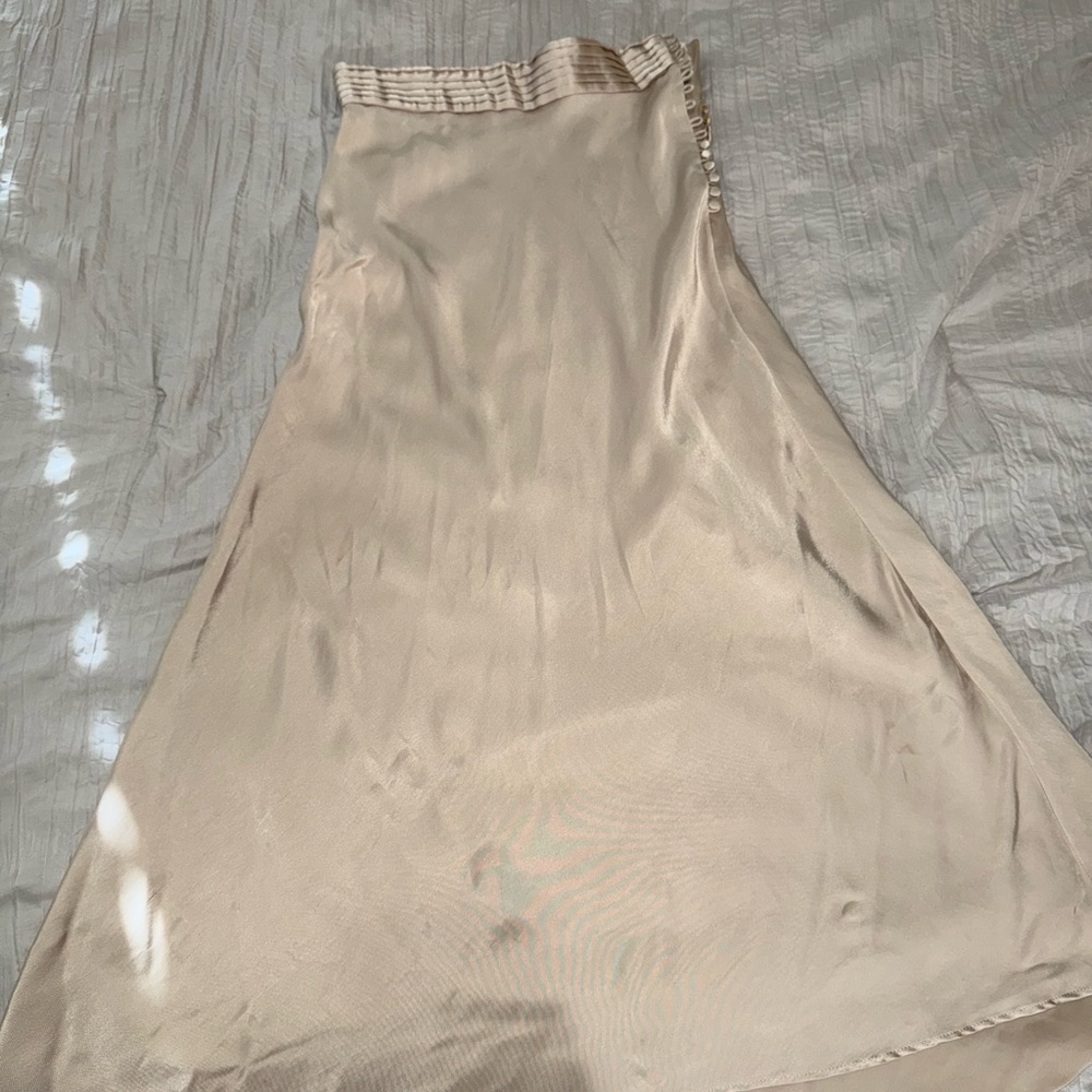 Zara Satin Maxi Skirt – Size Small